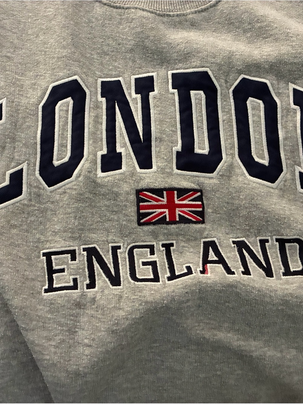 Grey London England Graphic Crewneck Sweatshirt - Picture 2 of 6